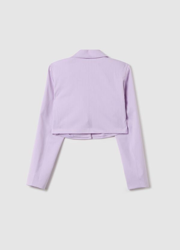 Ovs Blazer Viola Cropped Fit
