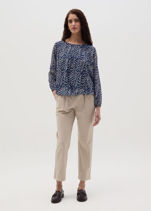 Ovs Blusa A Maniche Lunghe Con Stampa