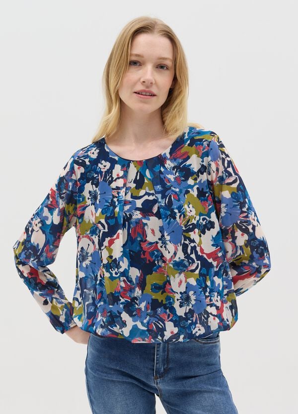 Ovs Blusa A Maniche Lunghe Con Stampa Floreale