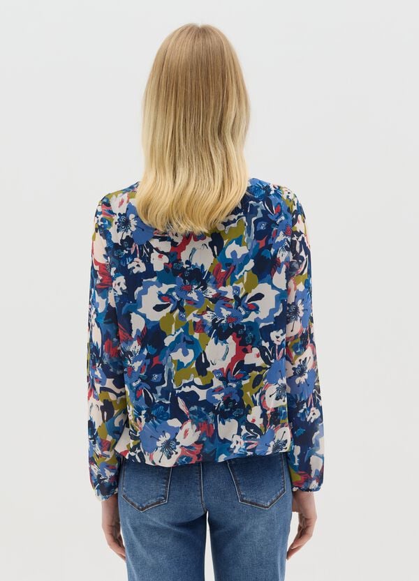 Ovs Blusa A Maniche Lunghe Con Stampa Floreale