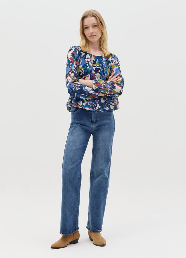 Ovs Blusa a maniche lunghe con stampa floreale