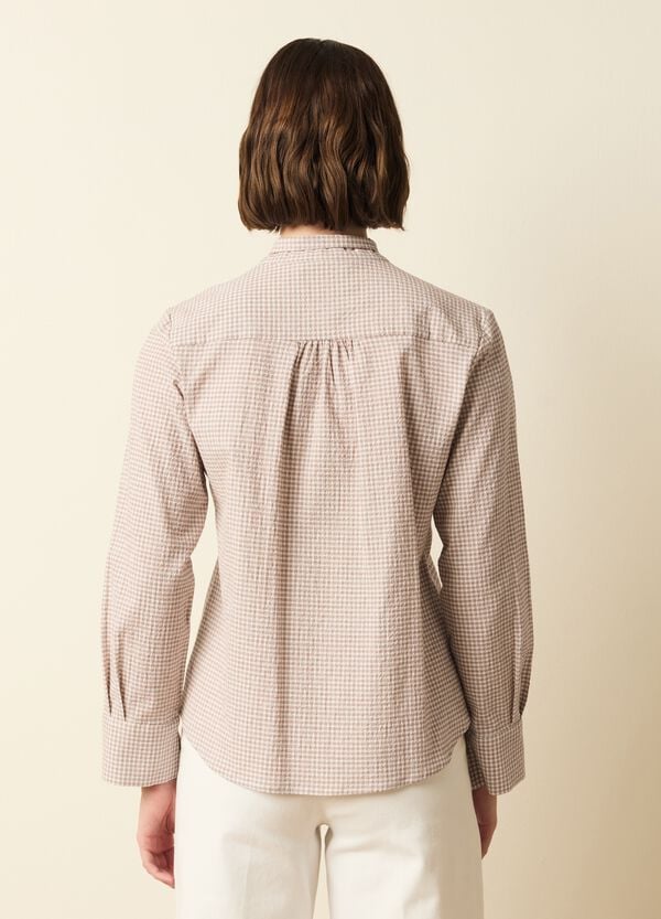 Ovs Blusa A Quadretti Con Foulard