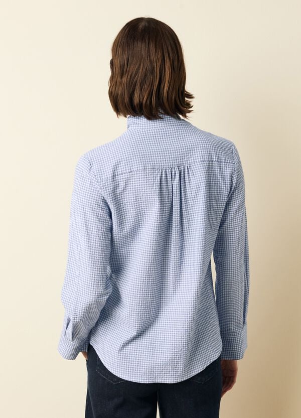 Ovs Blusa A Quadretti Con Foulard