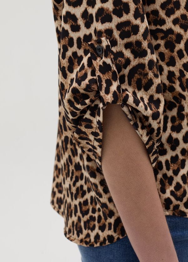 Ovs Blusa Animalier Con Maniche A Kimono