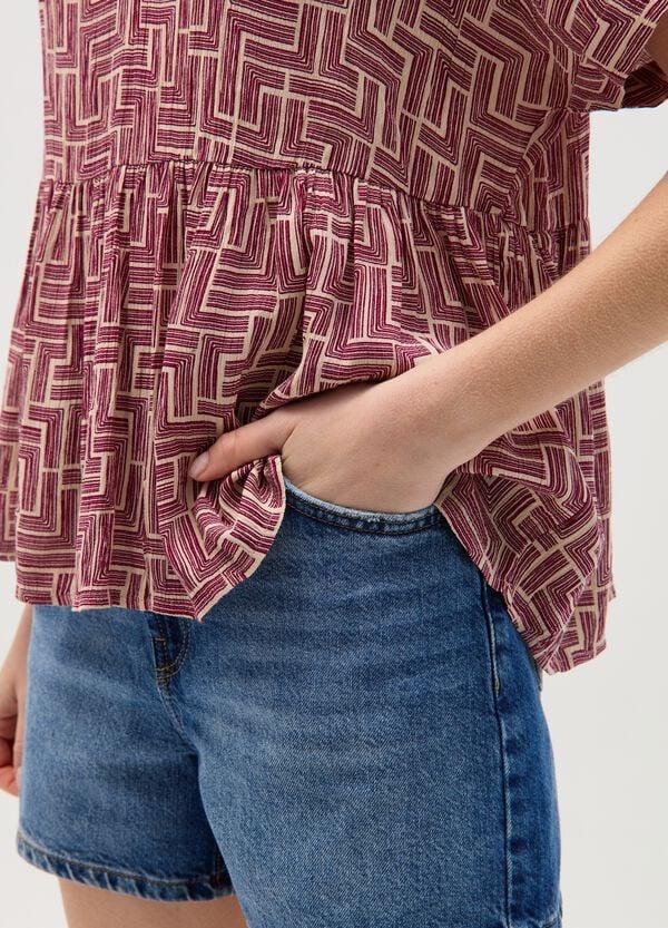 Ovs Blusa Con Scollo A V E Balza