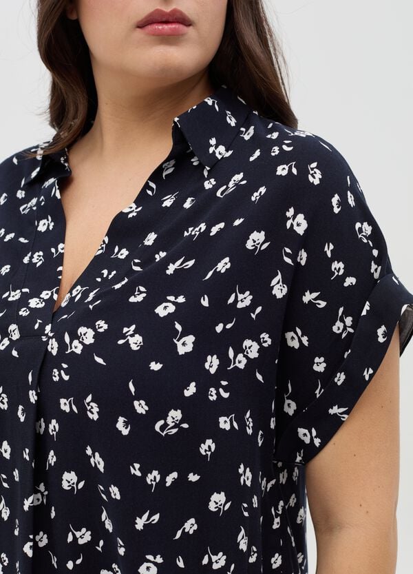 Ovs Blusa Con Scollo A V Fantasia Curvy