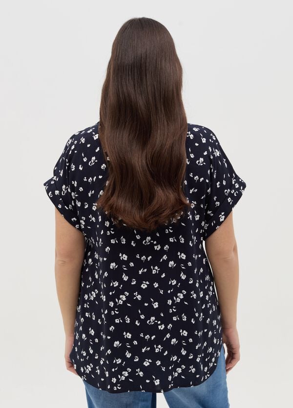 Ovs Blusa Con Scollo A V Fantasia Curvy