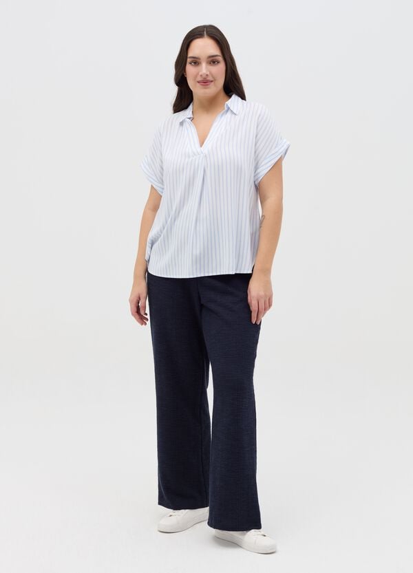 Ovs Blusa con scollo a V fantasia Curvy