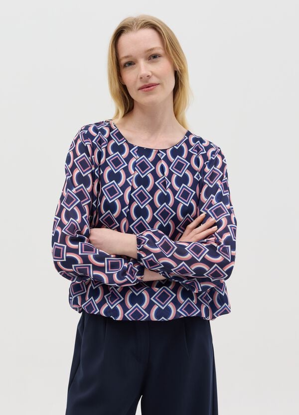 Ovs Blusa Con Stampa Geometrica