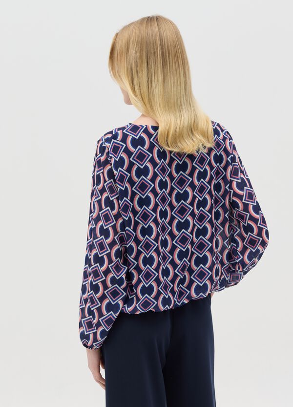 Ovs Blusa Con Stampa Geometrica