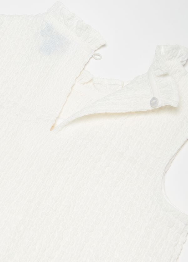 Ovs Blusa Crinkle Con Ricami