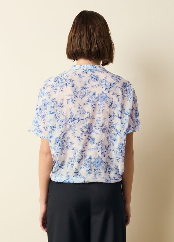 Ovs Blusa Floreale Con Nodo