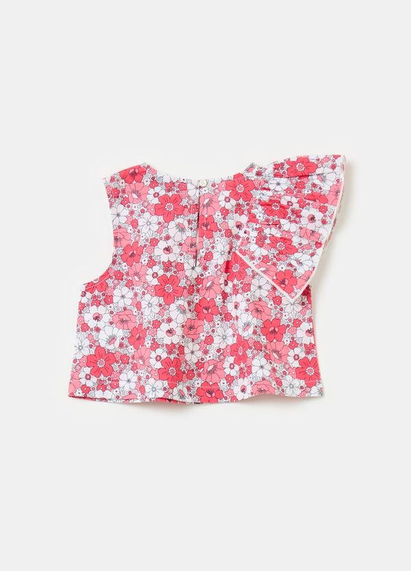 Ovs Blusa Floreale Con Volant