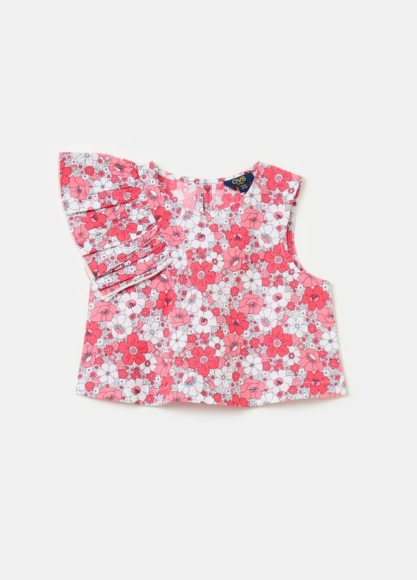 Ovs Blusa floreale con volant