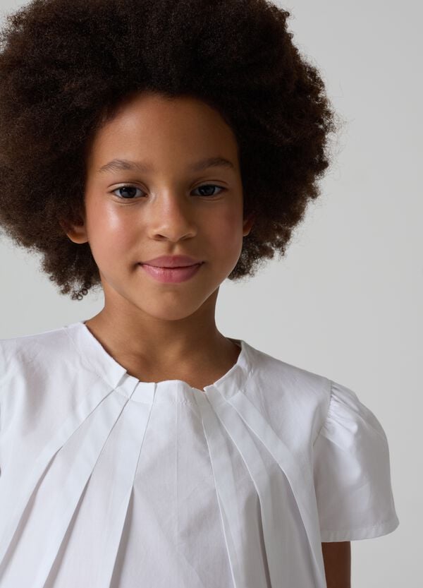 Ovs Blusa In Cotone Con Pinces