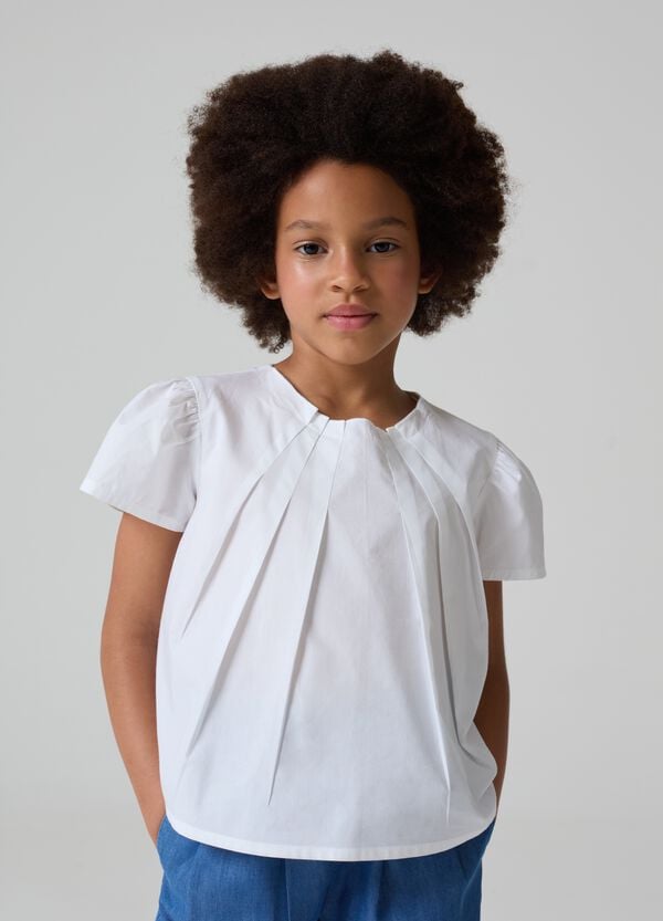 Ovs Blusa in cotone con pinces