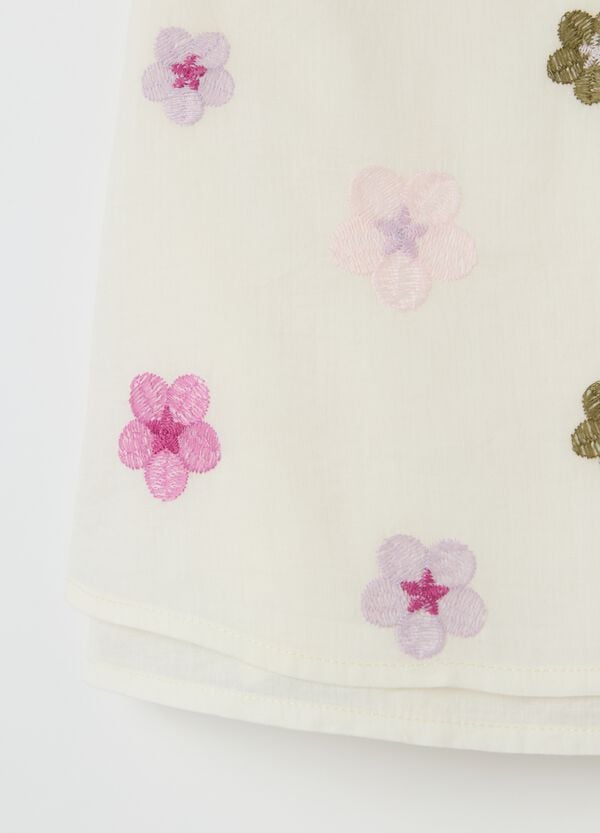 Ovs Blusa In Cotone Con Ricamo Fiorellini