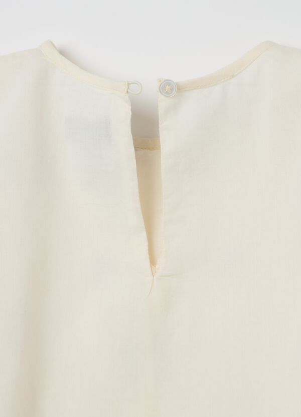 Ovs Blusa In Cotone Con Ricamo Fiorellini