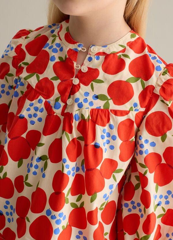 Ovs Blusa In Cotone Con Stampa Frutta