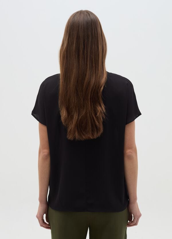 Ovs Blusa In Crêpe Tinta Unita