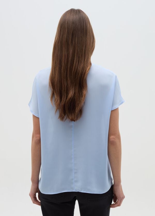 Ovs Blusa In Crêpe Tinta Unita