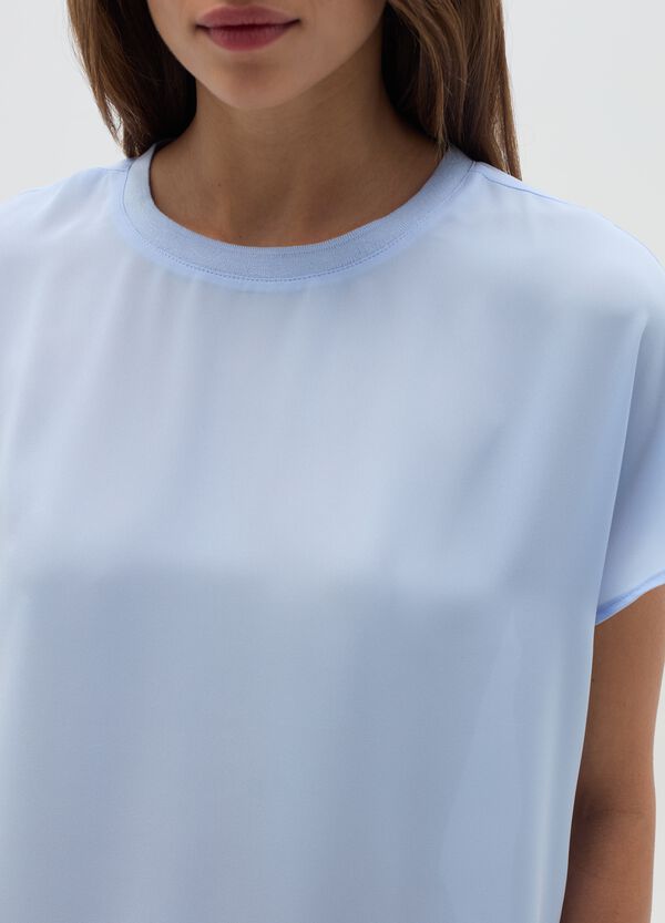 Ovs Blusa In Crêpe Tinta Unita