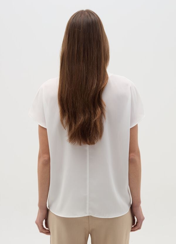 Ovs Blusa In Crêpe Tinta Unita