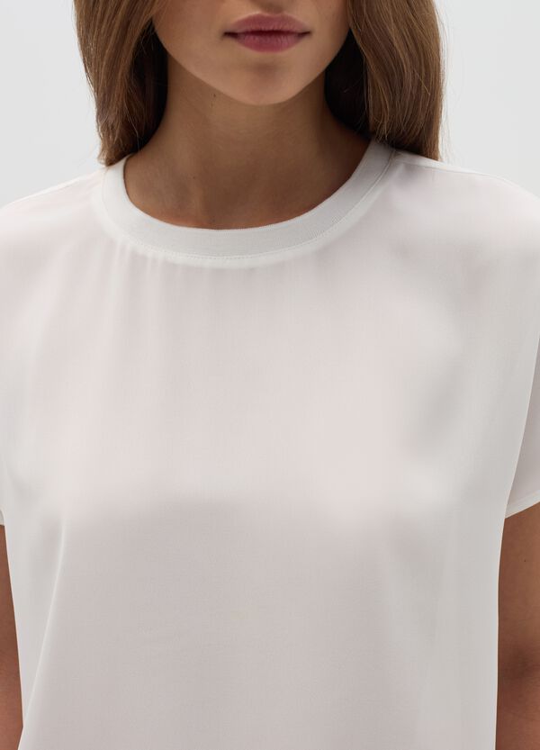 Ovs Blusa In Crêpe Tinta Unita