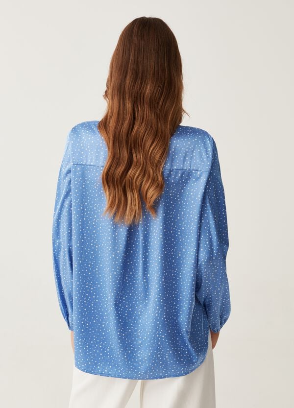 Ovs Blusa In Satin Con Scollo A V