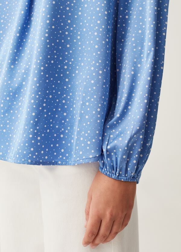 Ovs Blusa In Satin Con Scollo A V