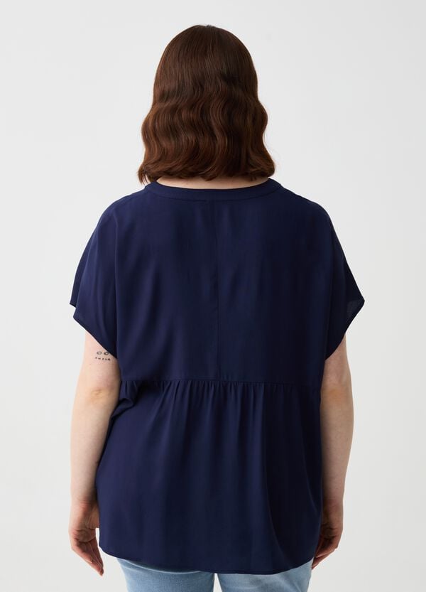 Ovs Blusa In Viscosa Con Bottoni Curvy