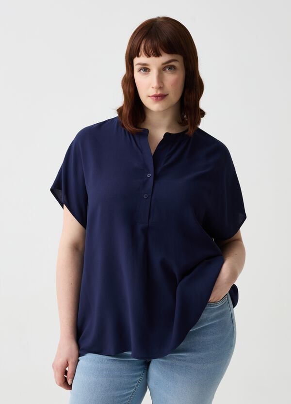 Ovs Blusa in viscosa con bottoni Curvy