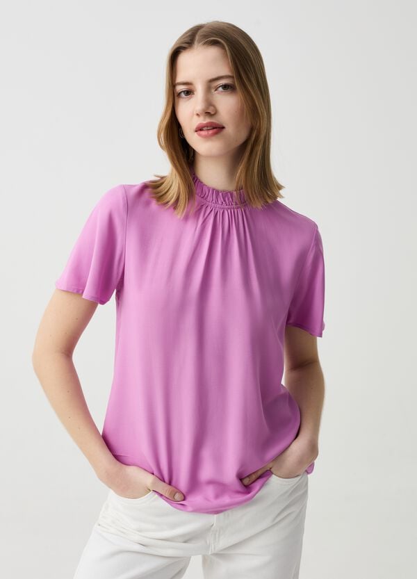 Ovs Blusa In Viscosa Con Plissettatura