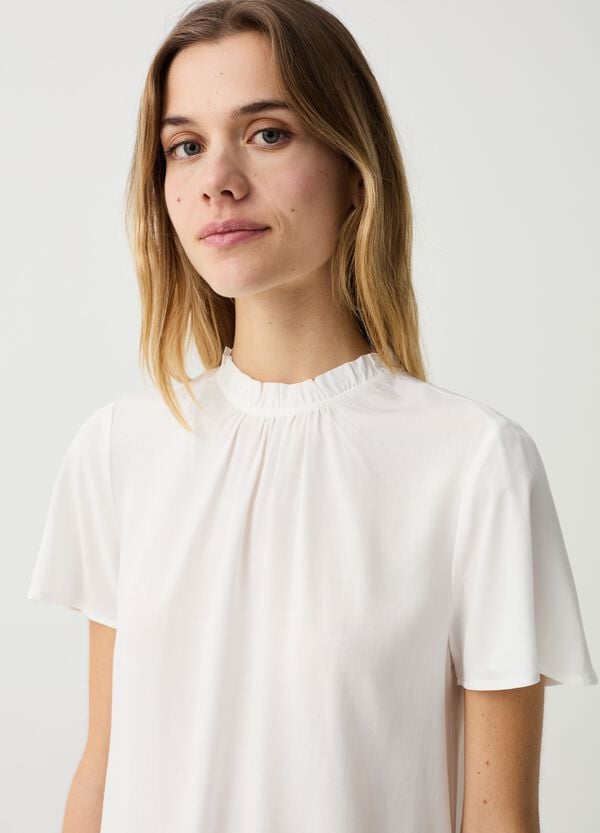 Ovs Blusa In Viscosa Con Plissettatura
