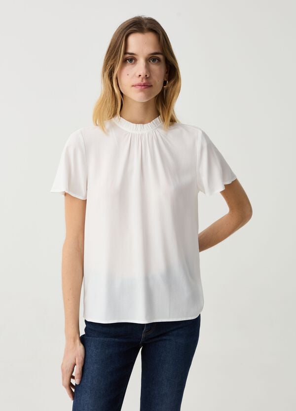 Ovs Blusa in viscosa con plissettatura