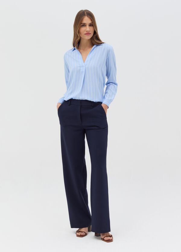 Ovs Blusa in viscosa con scollo a V