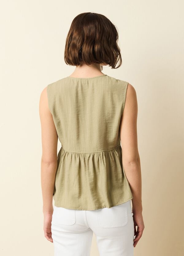 Ovs Blusa Scollo A V Con Laccetto