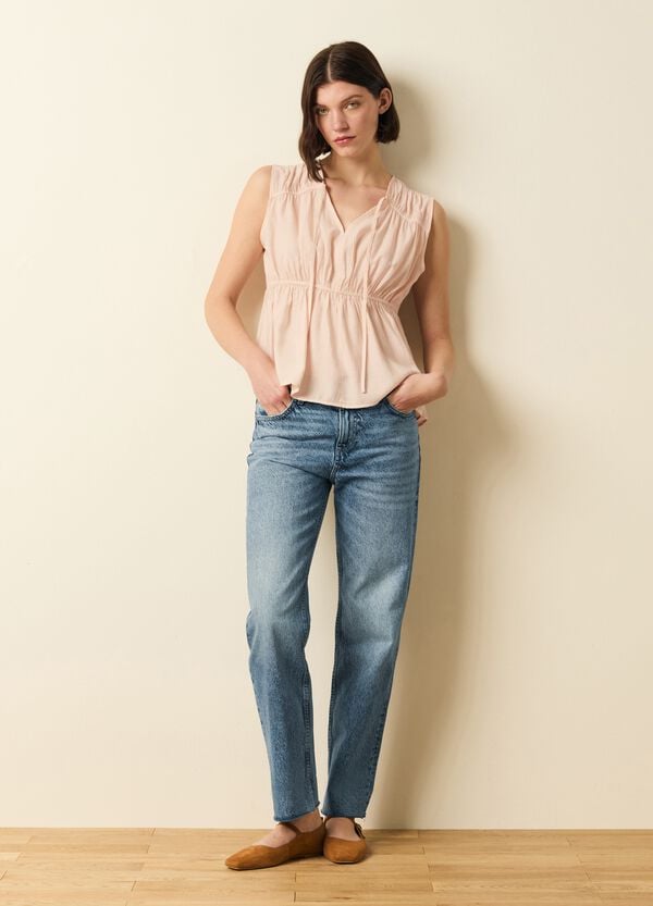 Ovs Blusa Scollo A V Con Laccetto