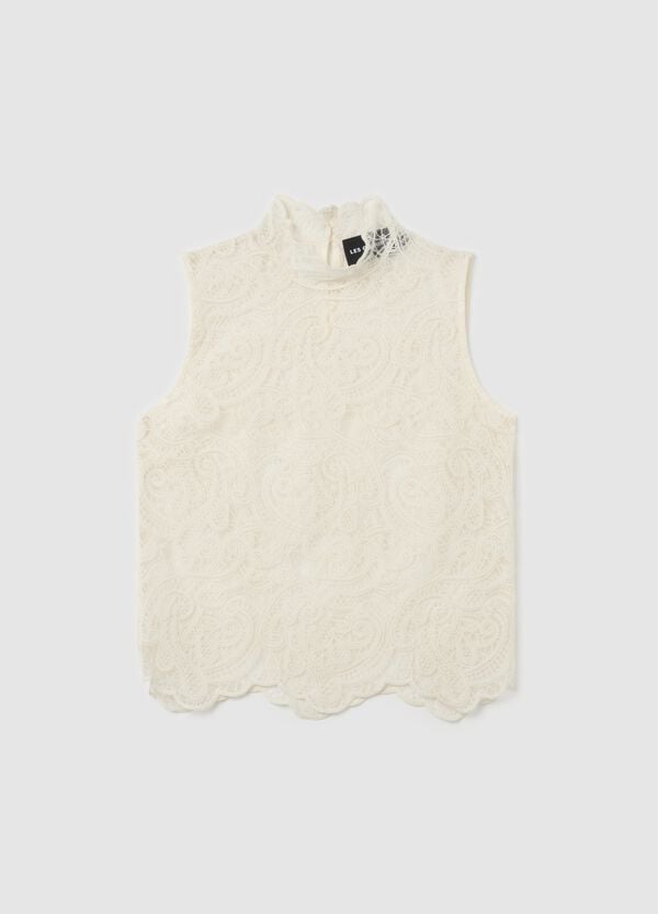 Ovs Blusa smanicata in pizzo