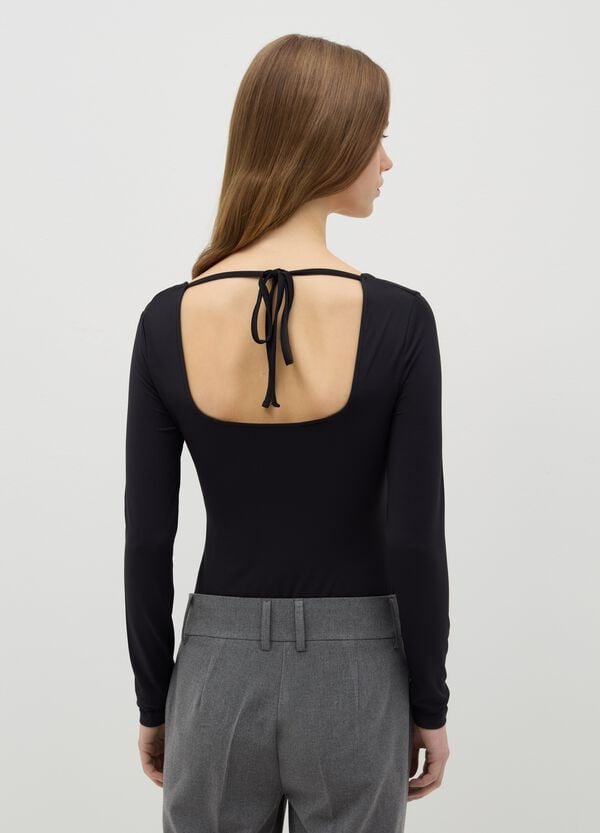 Ovs Body A Maniche Lunghe Collo Squadrato