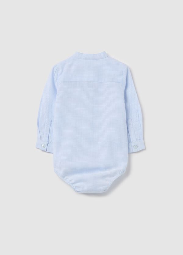 Ovs Body Camicia In Cotone A Righe Con Tasca