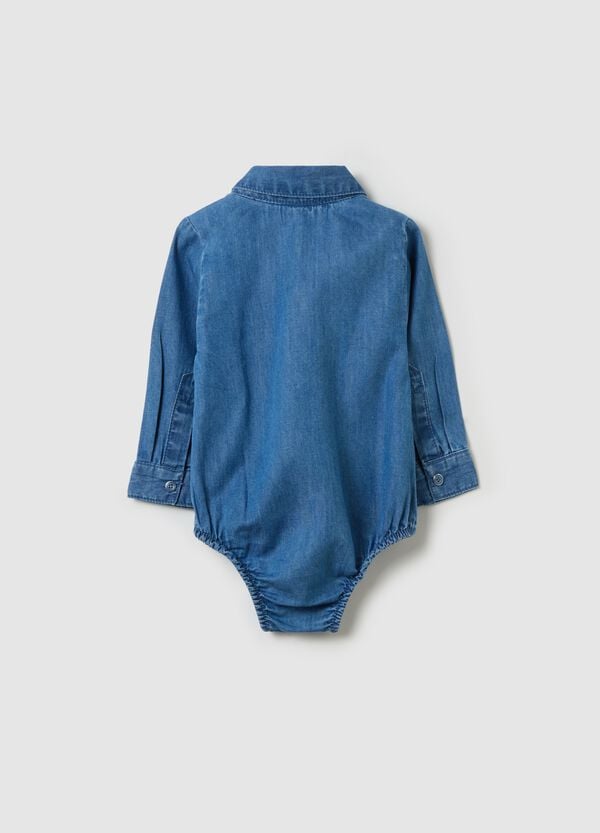 Ovs Body Camicia In Denim Con Tasca