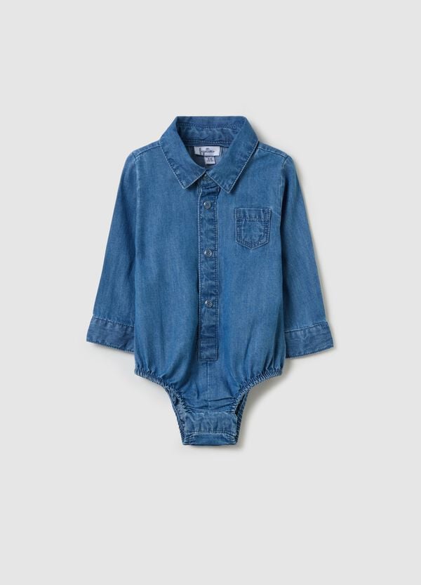 Ovs Body camicia in denim con tasca