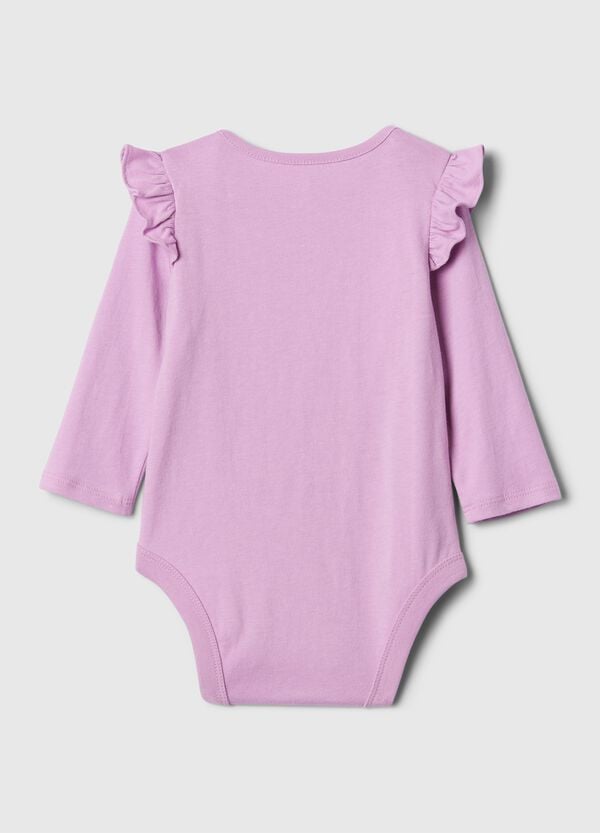 Ovs Body In Cotone Con Rouches E Ricamo Logo