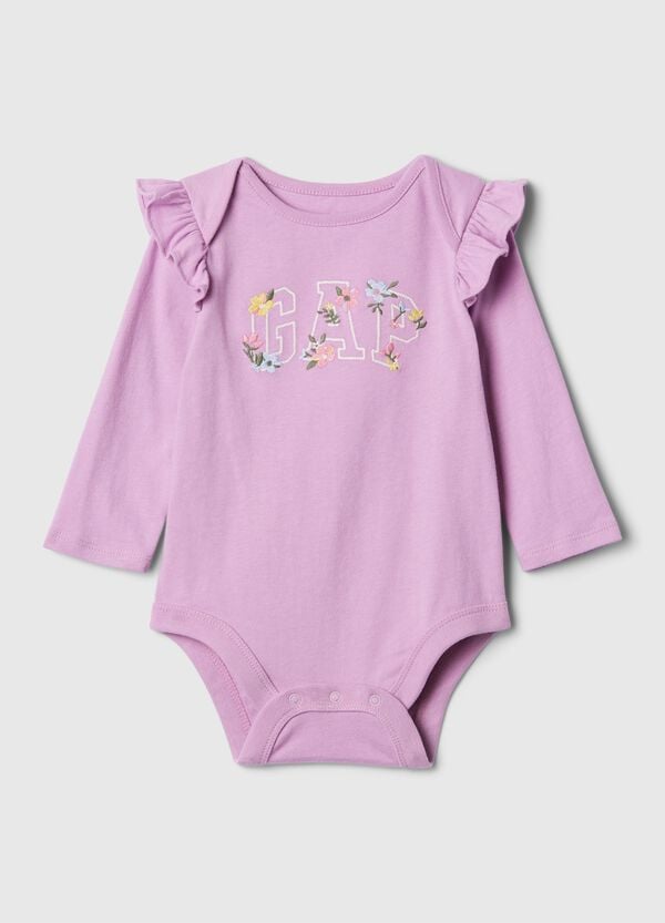 Ovs Body in cotone con rouches e ricamo logo