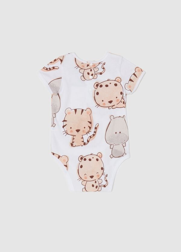 Ovs Body In Cotone Con Stampa Animaletti E Tasca