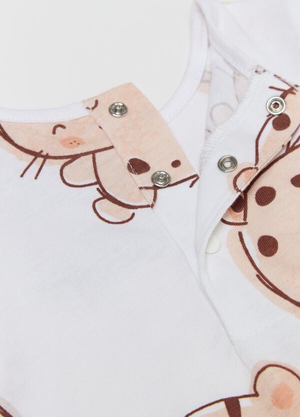 Ovs Body In Cotone Con Stampa Animaletti E Tasca