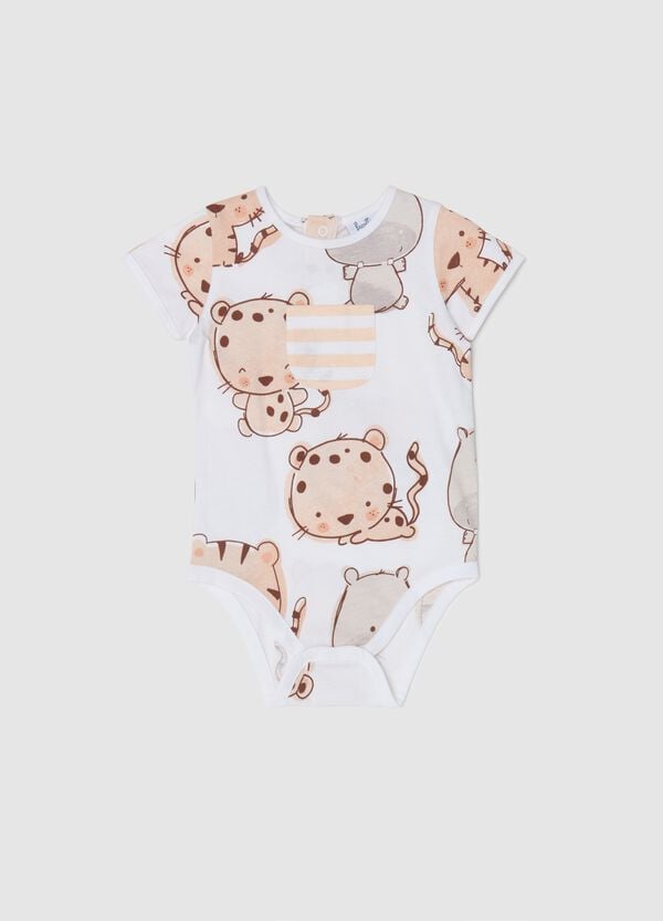 Ovs Body in cotone con stampa animaletti e tasca