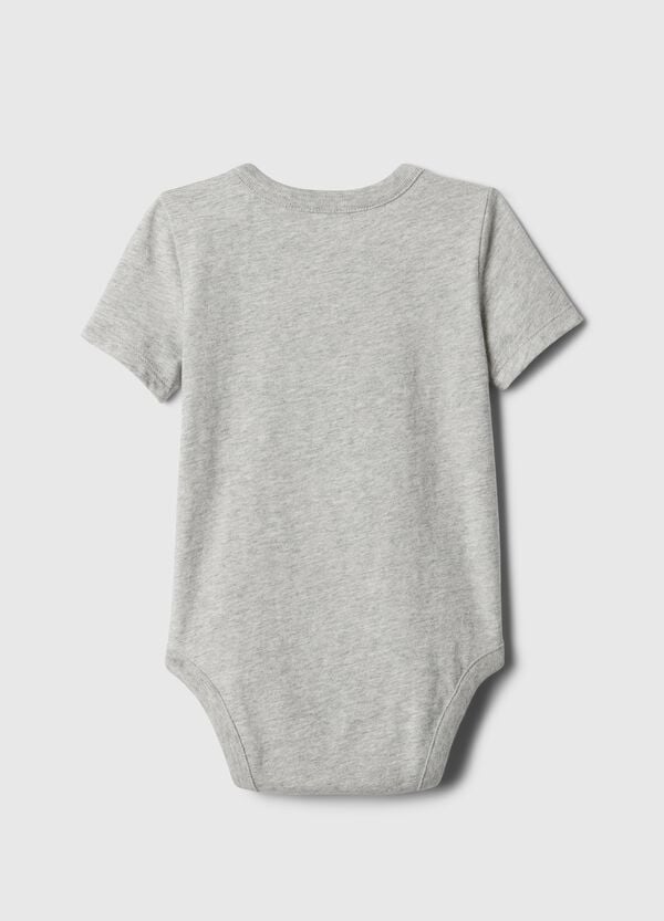 Ovs Body In Cotone Con Tasca E Ricamo Orsetto