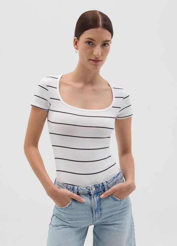 Ovs Body Maniche Corte A Righe